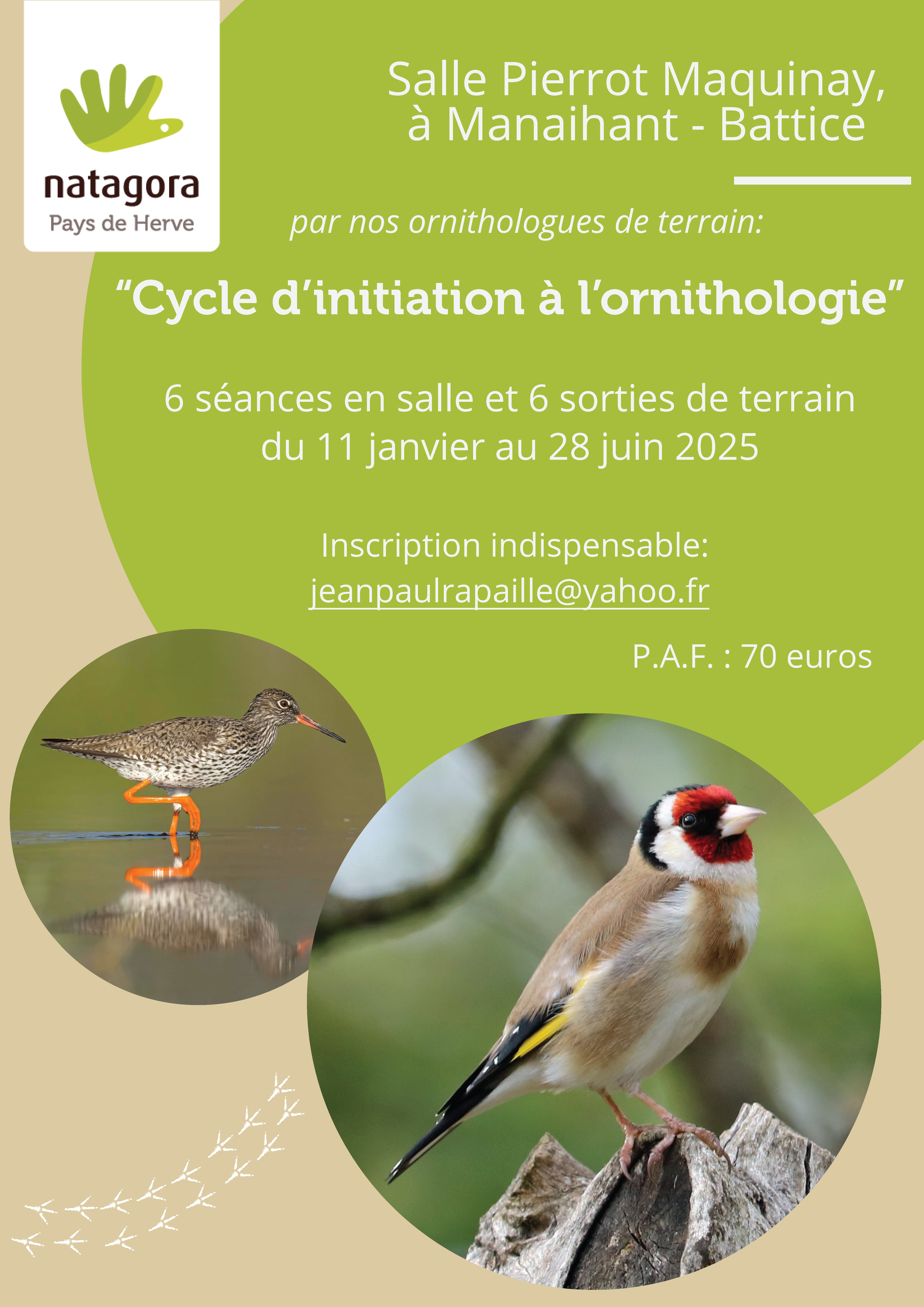 La saison 2025 du cours d'ornithologie pour débutants est ouverte! Inscrivez-vous vite!