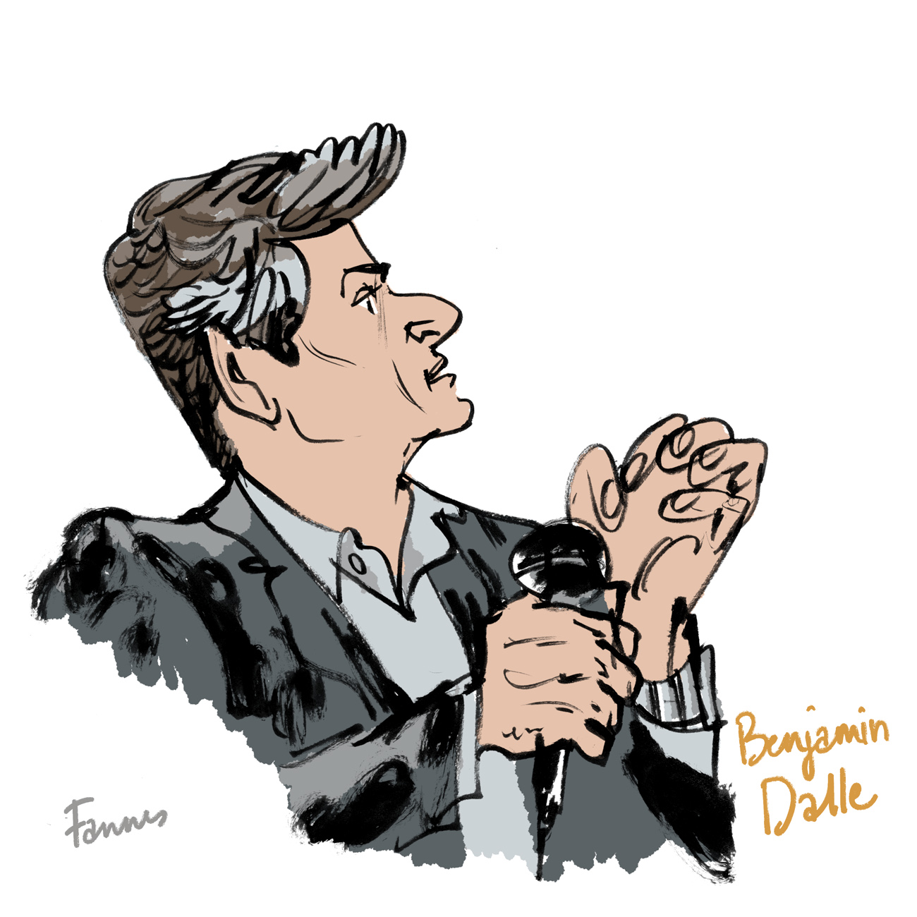 Caricature Benjamin Dalle, CD&V