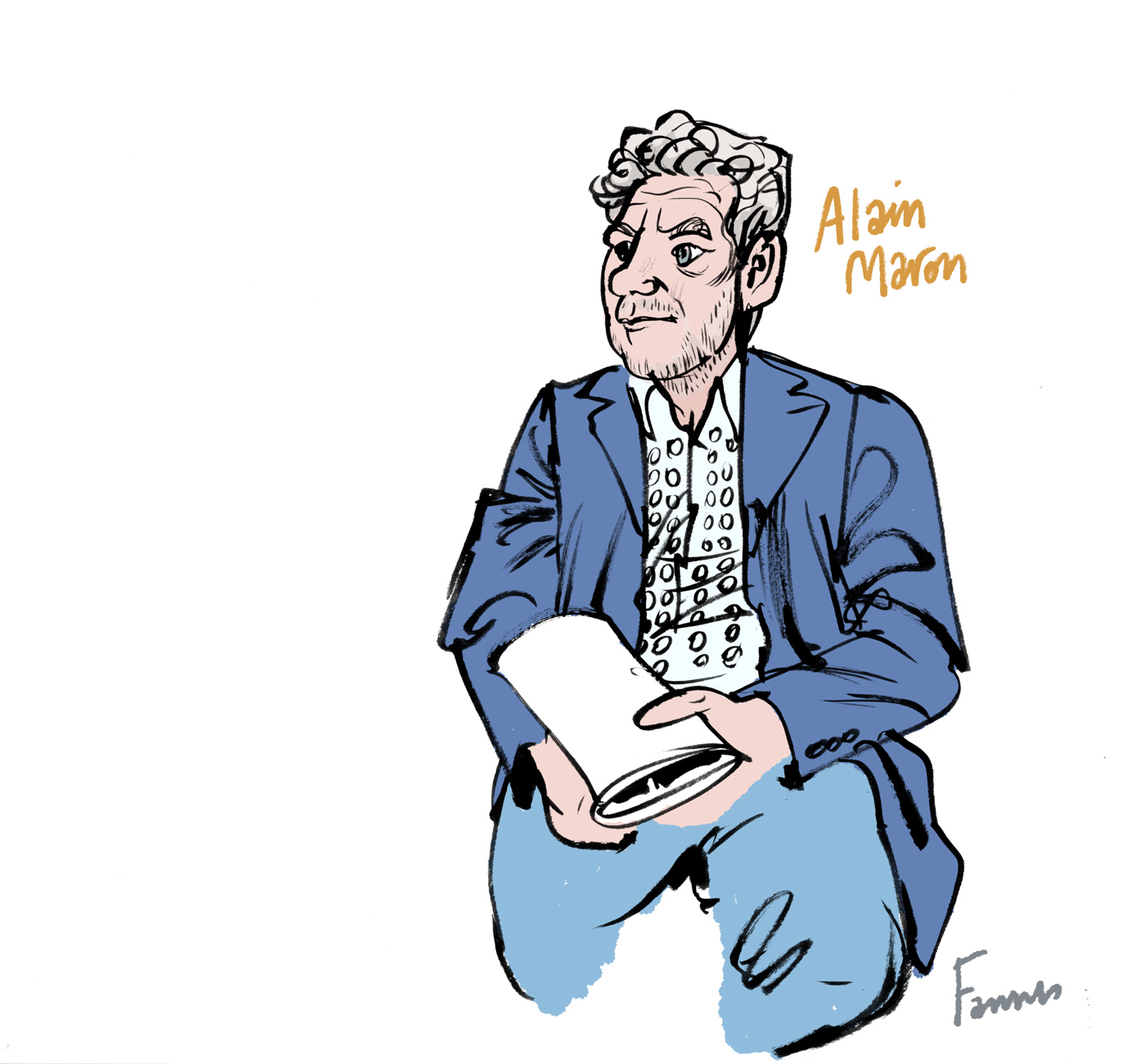 Caricature Alain Marron, Ecolo