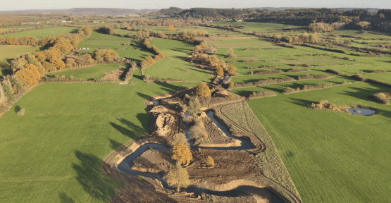 Vue aérienne de l'Eau Blanche